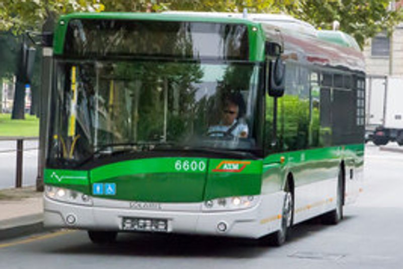 Il primo autobus verde dell’Atm.