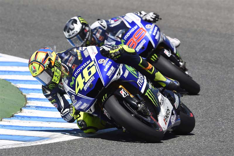 Valentino Rossi e Jorge Lorenzo