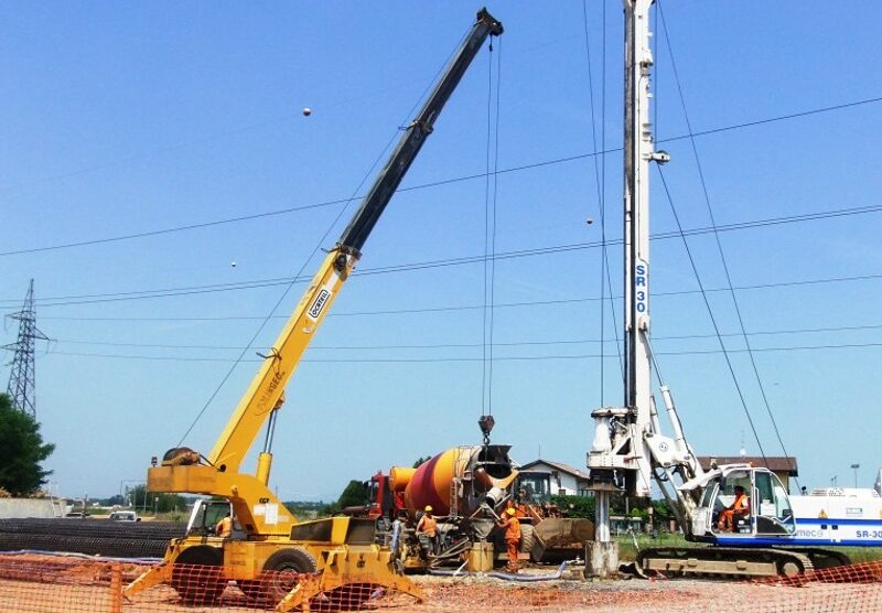 Lentate, il cantiere della Pedemontana