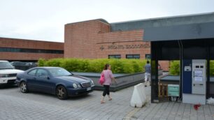 Vimercate - Ospedale, il parcheggio del pronto soccorso (foto Max  Spinolo)