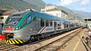 Il nuovo treno Coradia durante il viaggio di prova nel pomeriggio del 25 settembre 2014