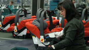 Una linea di produzione della Peg Perego