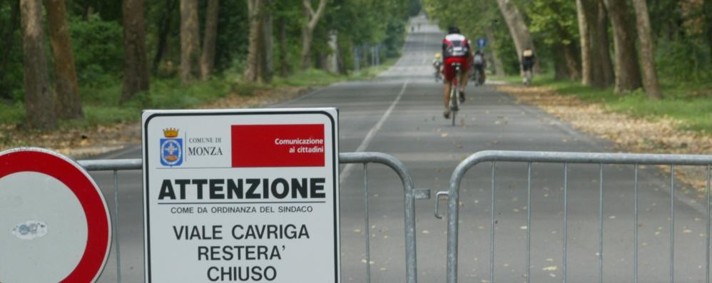 Chiude il parco di Monza a causa del vento, traffico nel caos