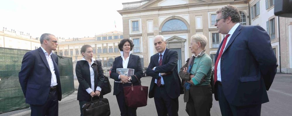 Monza, il sottosegretario ai Beni culturali in visita alla Villa reale