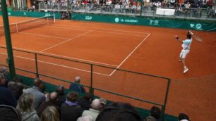 Colpo d'occhio sul centrale del Circolo Tennis Monza di via Boccaccio (Radaelli)