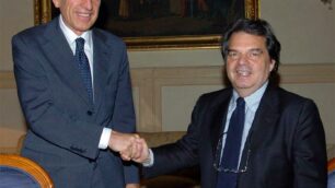 Massimo Sarmi, a sinistra, qui in foto con Renato Brunetta