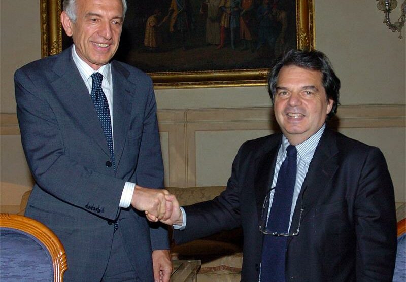 Massimo Sarmi, a sinistra, qui in foto con Renato Brunetta