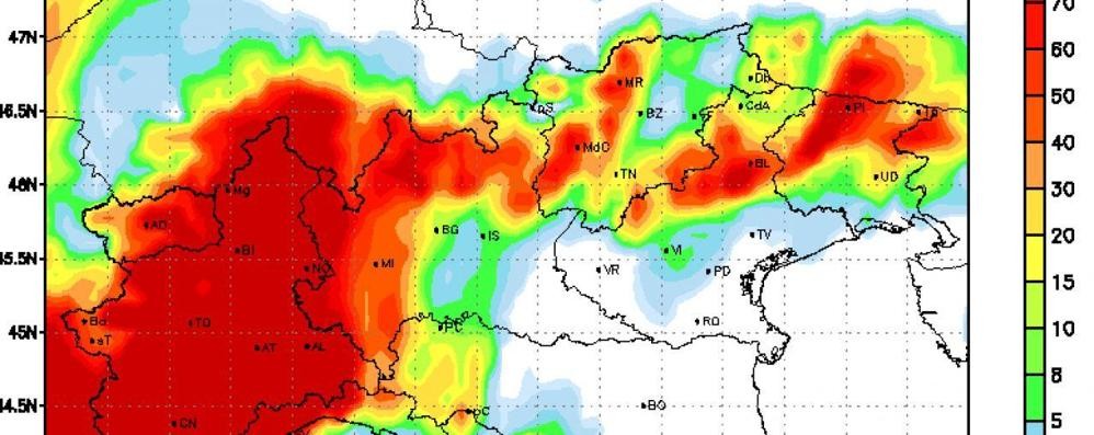 Allarme meteo sulla Lombardia, in arrivo i giorni dell’incubo