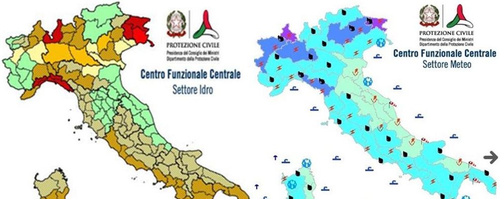 Allerta maltempo in Lombardia, ancora pioggia sulla Brianza