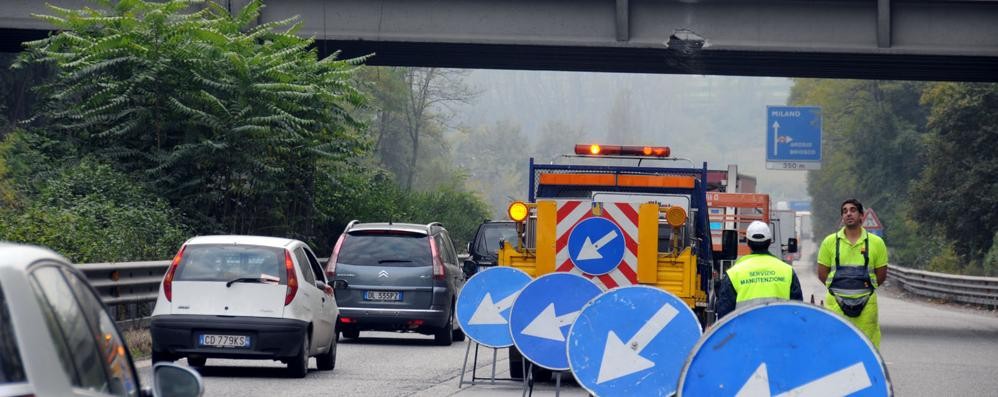 Briosco, lavori di notte al ponte sulla Valassina fino a Natale