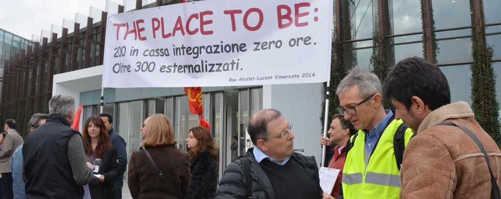 Vimercate: aperta la nuova sede Alcatel, giovedì arriverà Renzi