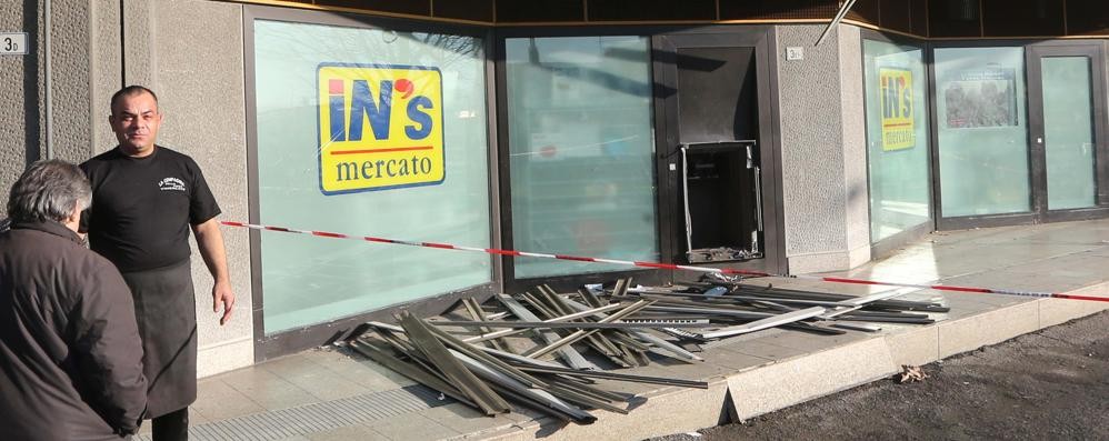 Vimercate: esplosione al supermercato, rubato l’incasso