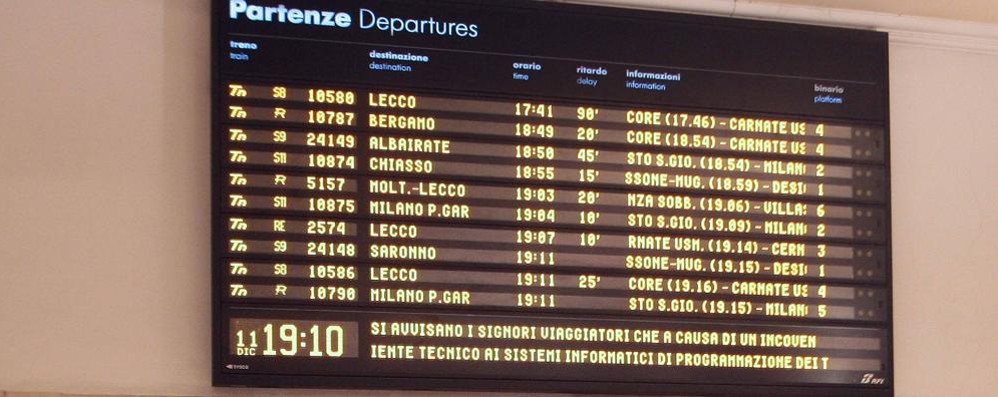 A Monza si aspetta il treno per quindici ore al giorno: quasi 1000 i minuti di ritardo