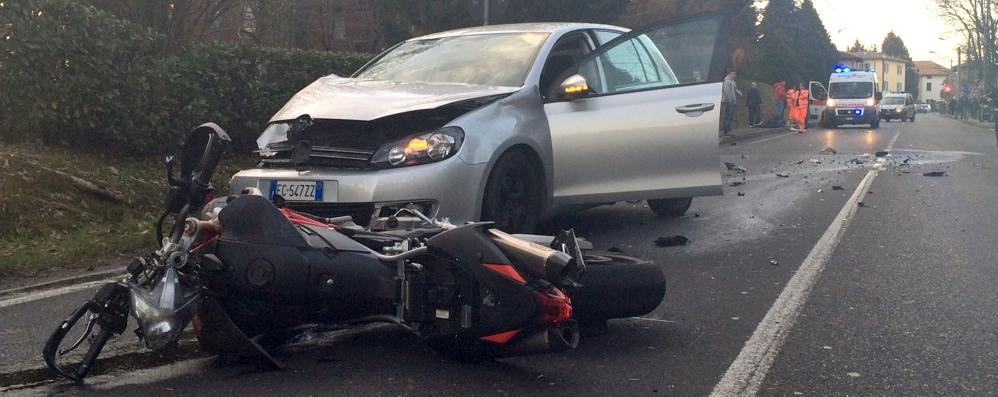 È morto il motociclista di Villasanta coinvolto in un incidente a Montevecchia