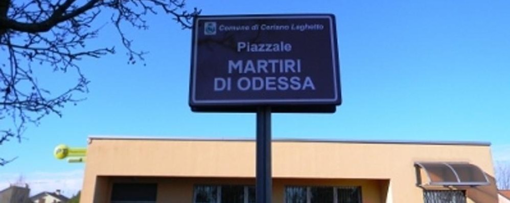 Piazza Martiri di Odessa a Ceriano, l’Ucraina non la vuole