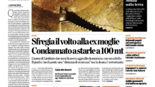 Storie di amore e violenze  sul Cittadino in edicola il 26 febbraio