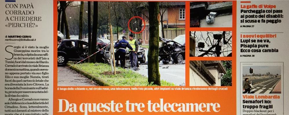 L’incidente di viale Brianza, chi guidava, le telecamere sul Cittadino del 26 marzo