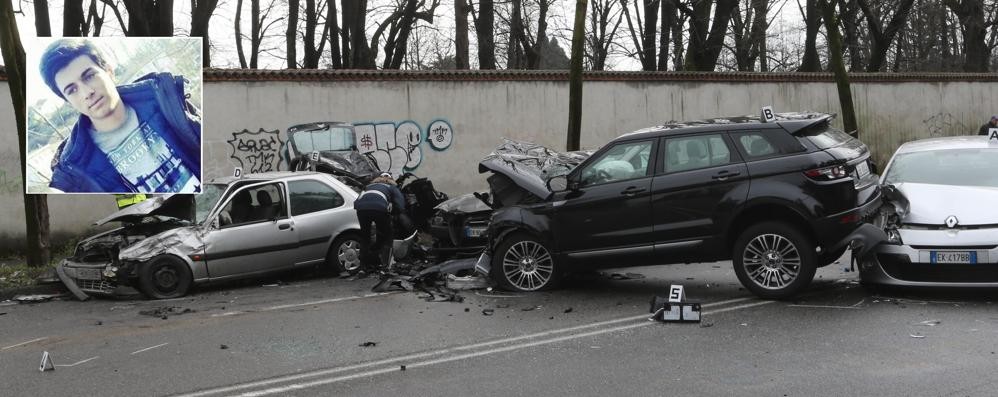 Monza, l’incidente di viale Brianza: due indagati e un video con la dinamica