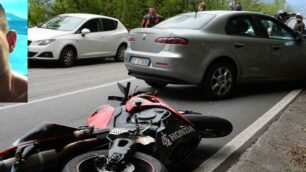 La scena dell’incidente a Varenna che è costato la vita al carabiniere Luca Benfatto