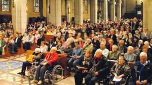 La chiesa prepositurale di Lissone in occasione della visita decanale del cardinale Scola