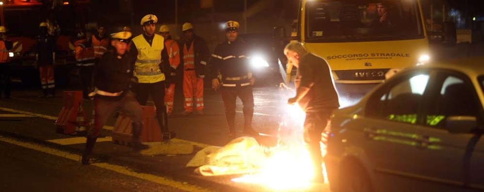 Monza, l’inizio della protesta in viale Lombardia nel febbraio 2014