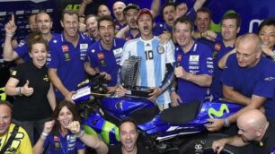 Motogp, la festa di Valentino Rossi in Argentina (foto da Twitter)