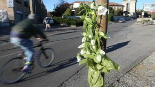 Monza, il punto in via Azzone Visconti in cui è stato investito Matteo Trenti