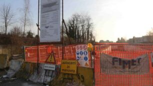 Il cantiere sulla Sp6 tra Monza e Lissone