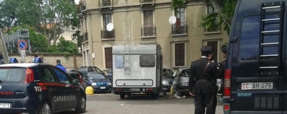 Il camper dove è stato trovato il cadavere della ragazza di Sovico