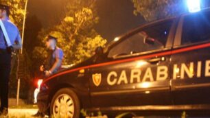 Un controllo notturno dei carabinieri