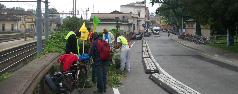 Monza in bici e il progetto Adotta una ciclabile: pulizie delle piste ciclabili con l’aiuto di profughi