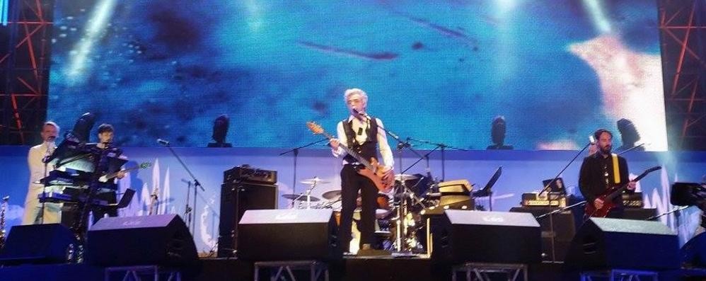 I Bluvertigo al concerto del Primo maggio a Roma (foto In arte Morgan su facebook)