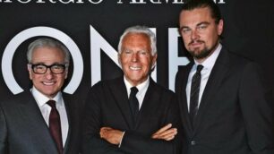 Martin Scorsese, Giorgio Armani, Leonardo di Caprio