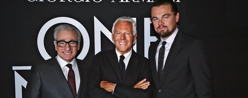 Martin Scorsese, Giorgio Armani, Leonardo di Caprio