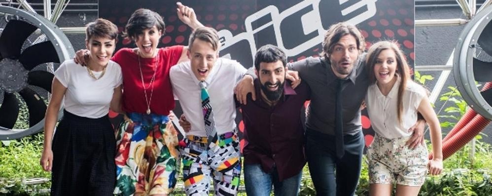 I finalisti di The Voice: a destra Carola Campagna