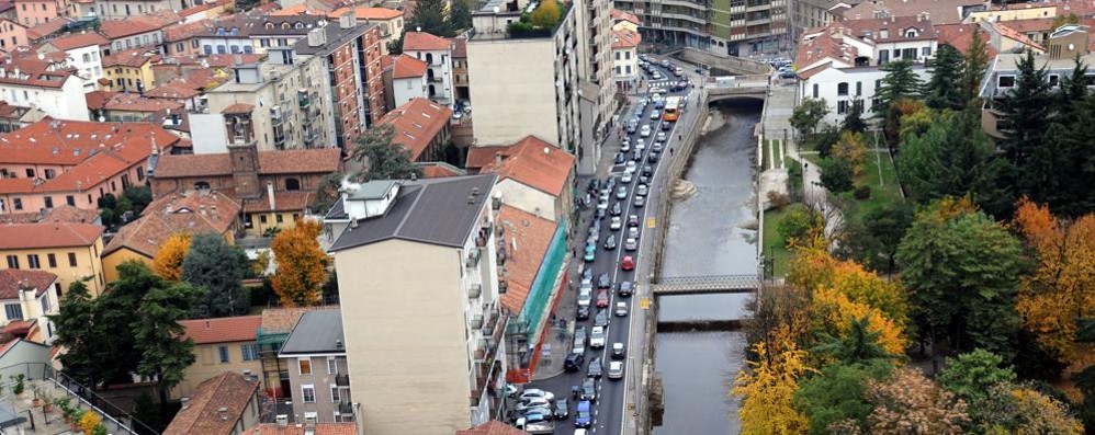 Vista panoramica di Monza