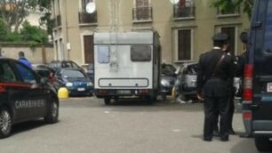 Il camper dove è avvenuta la tragedia