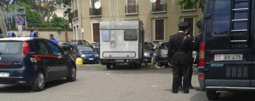 Il camper dove è avvenuta la tragedia