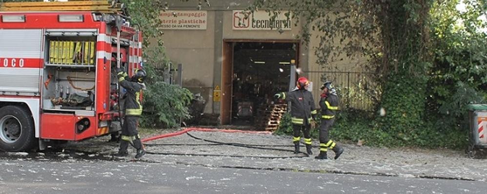 L’intervento dei vigili del fuoco