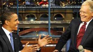 Barack Obama ospite di David Letterman