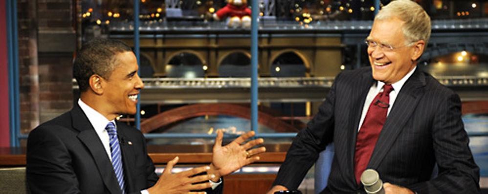 Barack Obama ospite di David Letterman