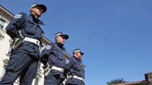 Agenti della polizia locale di Monza
