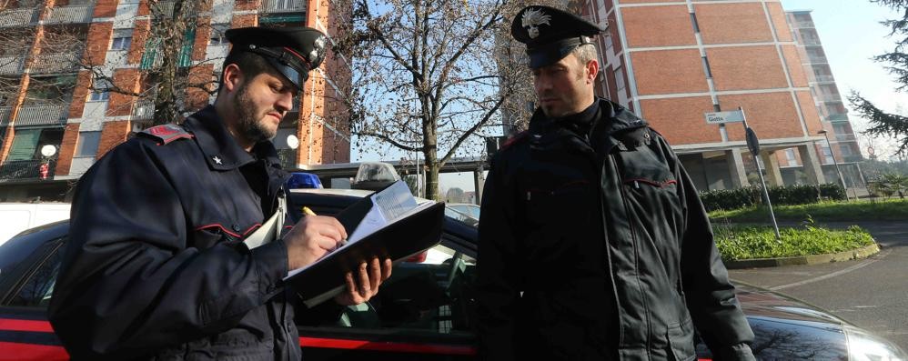 Un controllo dei carabinieri