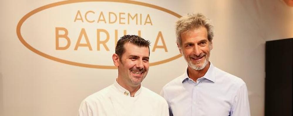 Daniel Evangelista (a sinistra= in compagnia di Guido Barilla