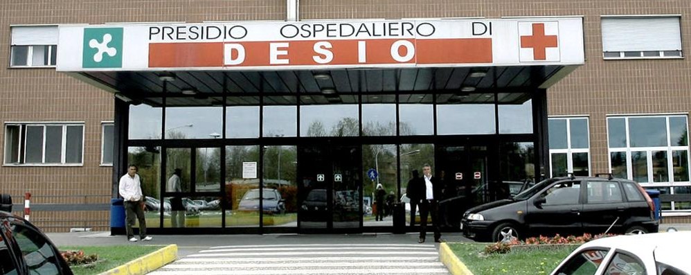 L’ingresso dell'ospedale di Desio