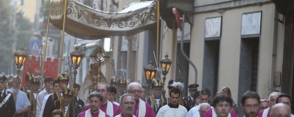 La processione è un momento molto atteso dai fedeli