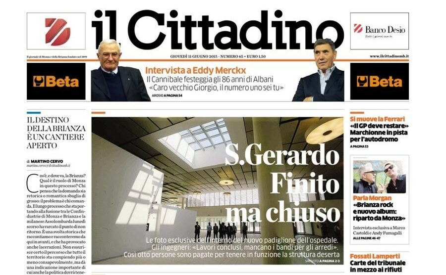 Il Cittadino in edicola l’11 giugno: il caso San Gerardo di Monza, finito ma chiuso