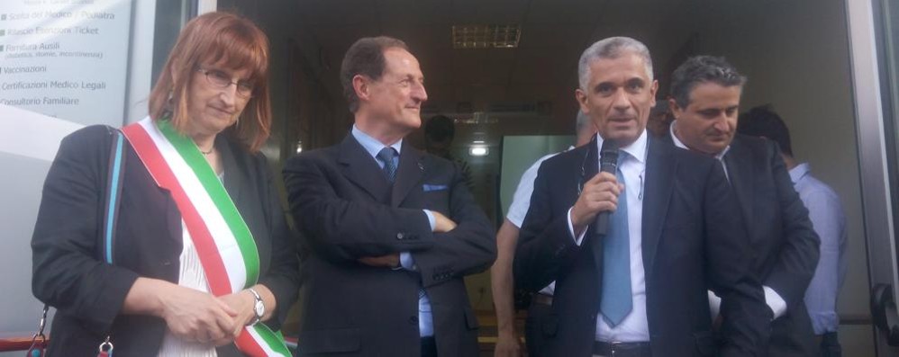 La cerimonia d’inaugurazione del nuovo sportello Asl