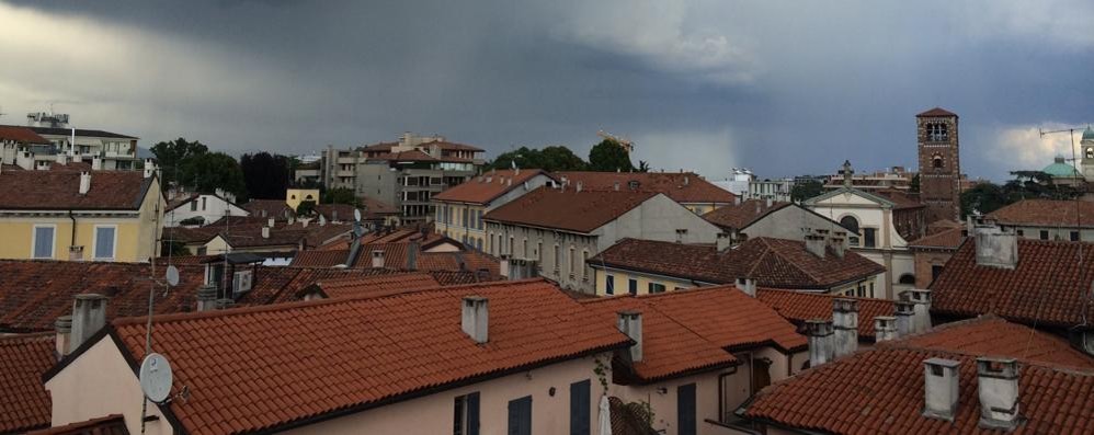 Monza, i tetti della zona in cui sono stati rinvenuti i rondoni