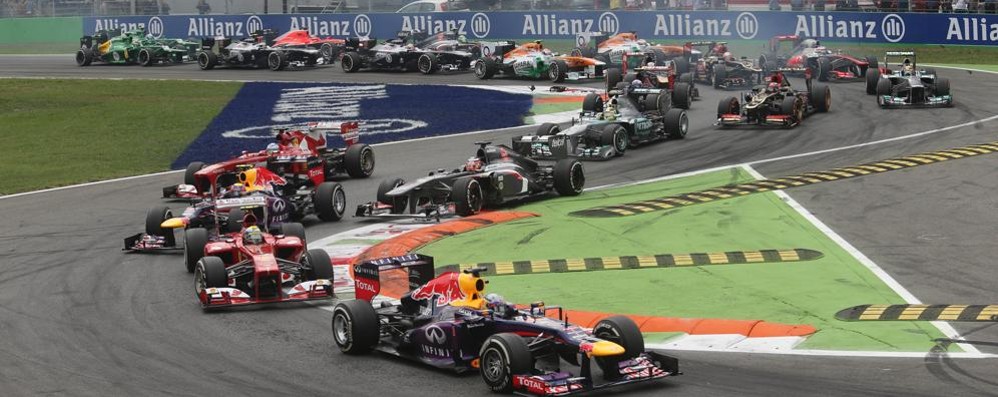 Una delle ultime edizioni del Gp d’Italia a Monza